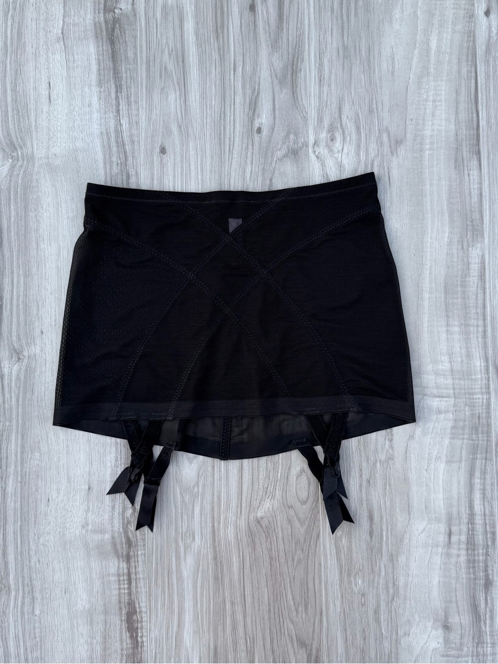 Victoria's Secret Vintage Black Lingerie Garter Skirt